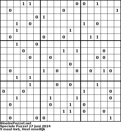 Binaire Puzzel