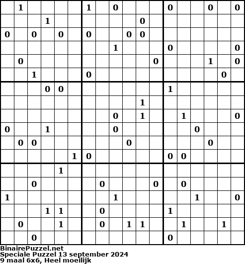 Binaire Puzzel