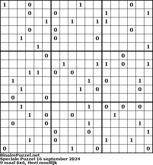 Binaire Puzzel