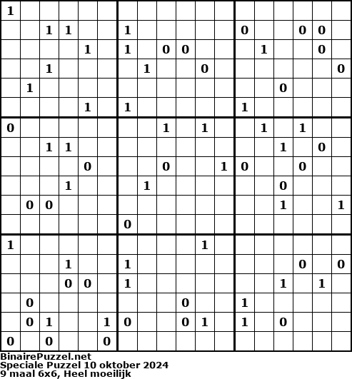 Binaire Puzzel