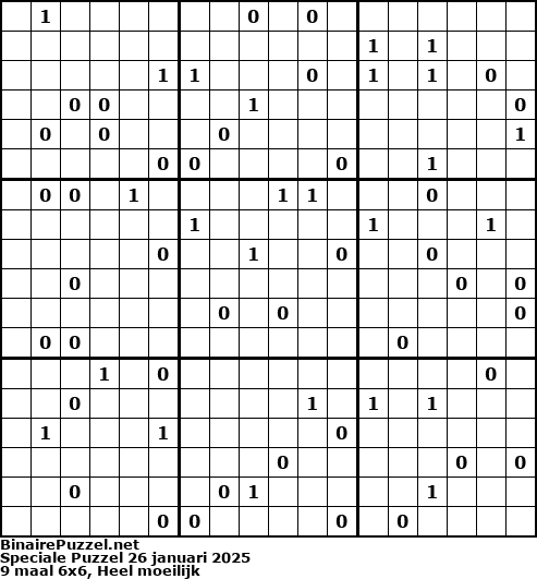 Binaire Puzzel