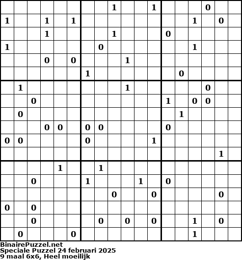 Binaire Puzzel