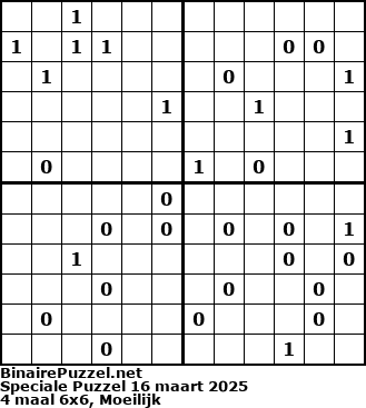 Binaire Puzzel
