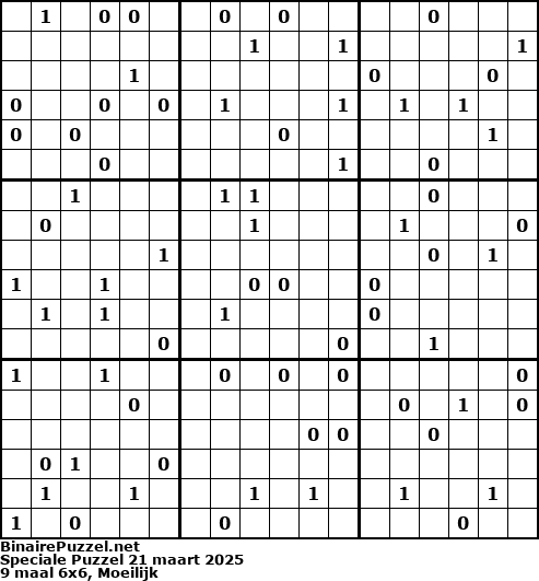 Binaire Puzzel