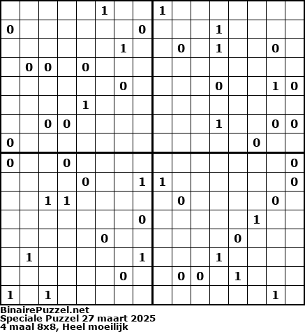 Binaire Puzzel