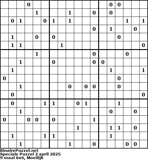 Binaire Puzzel