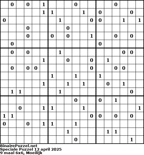 Binaire Puzzel