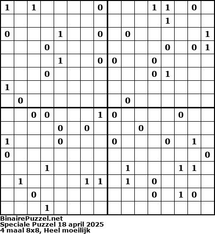 Binaire Puzzel