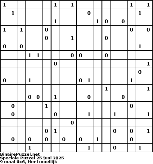 Binaire Puzzel