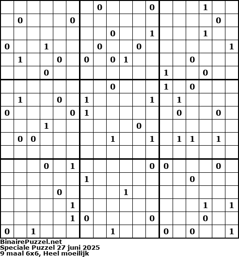 Binaire Puzzel