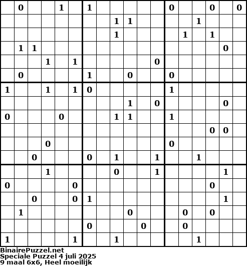 Binaire Puzzel