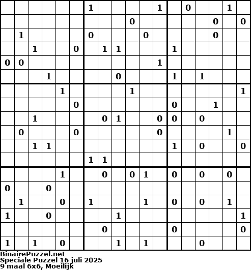 Binaire Puzzel