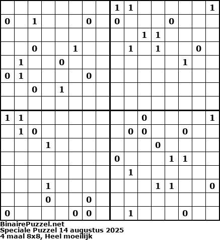 Binaire Puzzel