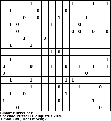Binaire Puzzel