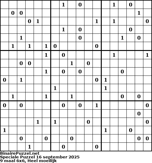 Binaire Puzzel