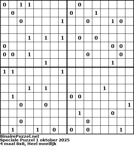 Binaire Puzzel