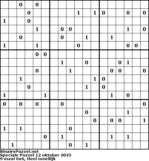 Binaire Puzzel