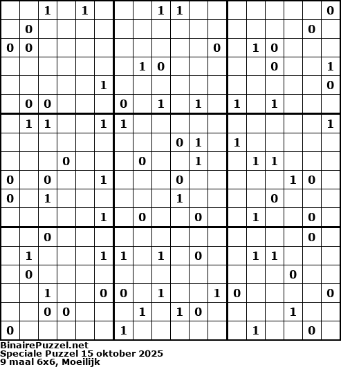 Binaire Puzzel