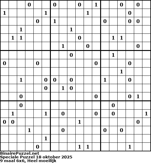 Binaire Puzzel