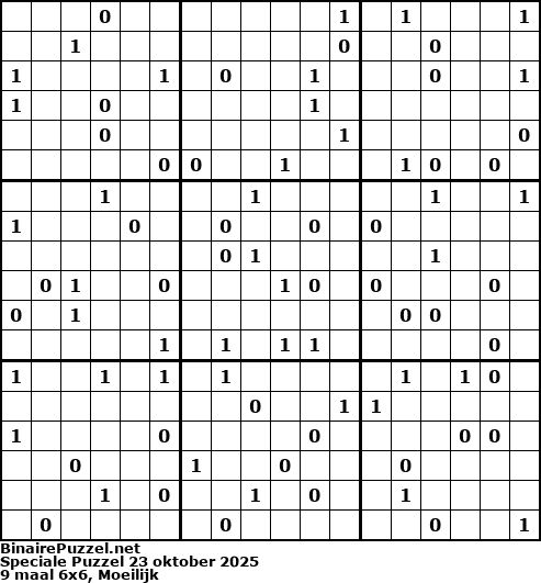 Binaire Puzzel