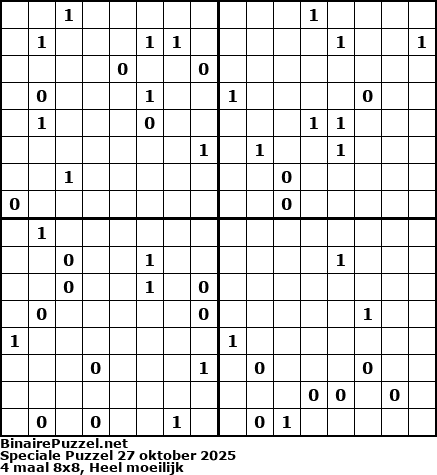 Binaire Puzzel
