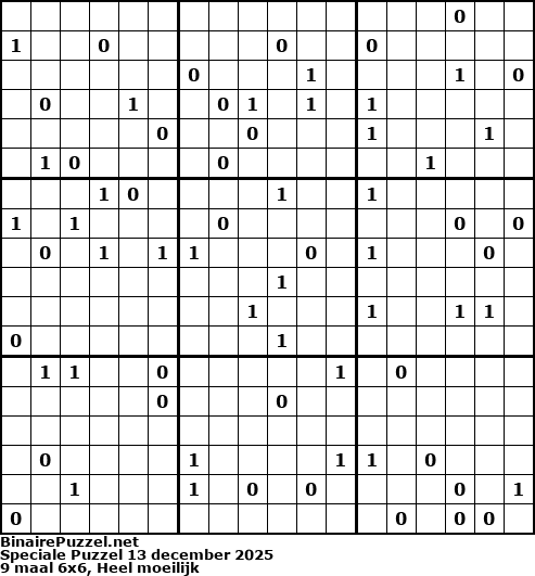 Binaire Puzzel