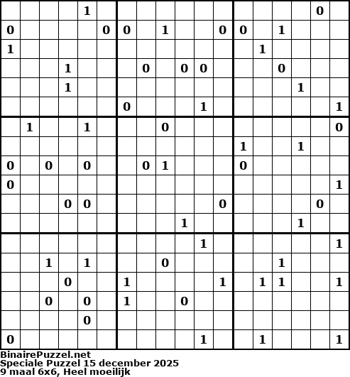 Binaire Puzzel