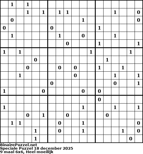 Binaire Puzzel