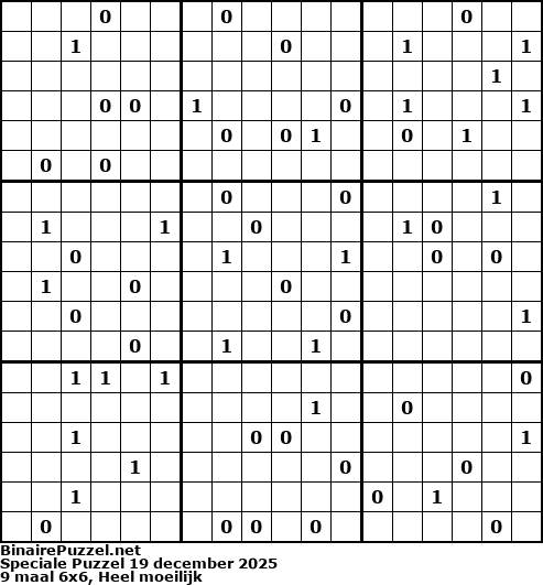 Binaire Puzzel