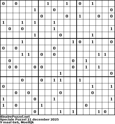 Binaire Puzzel