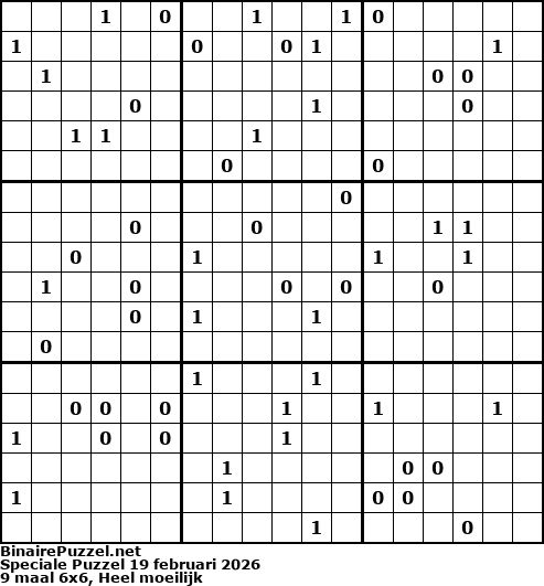 Binaire Puzzel