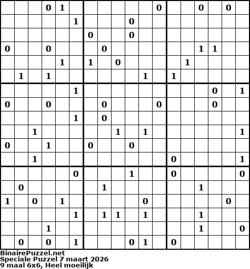 Binaire Puzzel