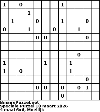 Binaire Puzzel