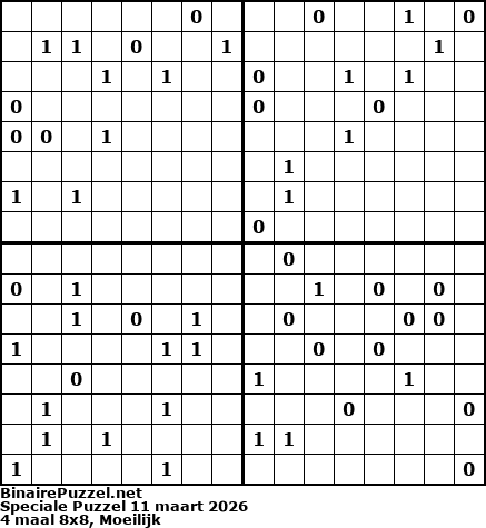 Binaire Puzzel