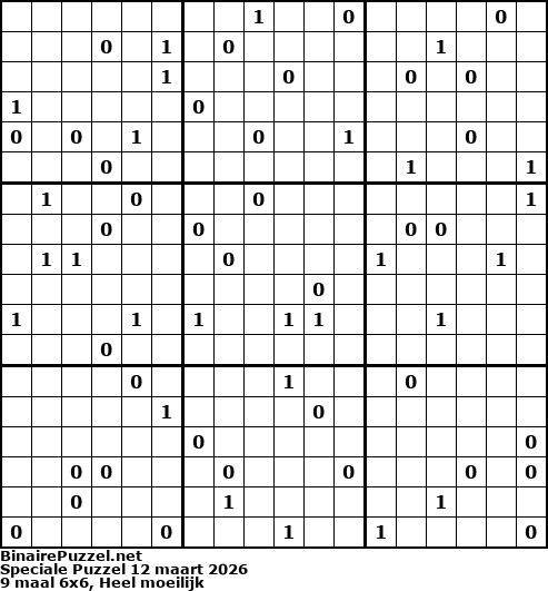 Binaire Puzzel
