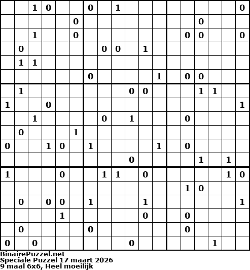 Binaire Puzzel