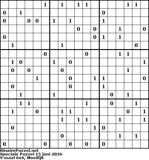 Binaire Puzzel