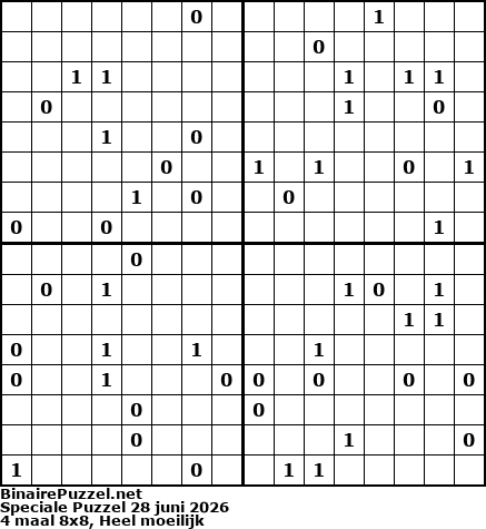 Binaire Puzzel