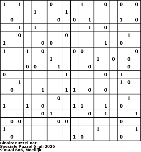 Binaire Puzzel