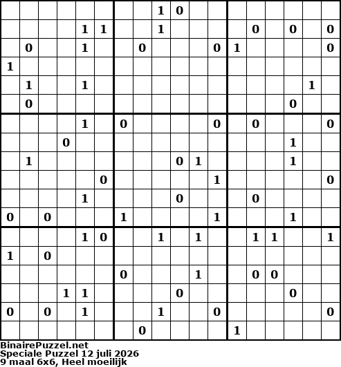 Binaire Puzzel