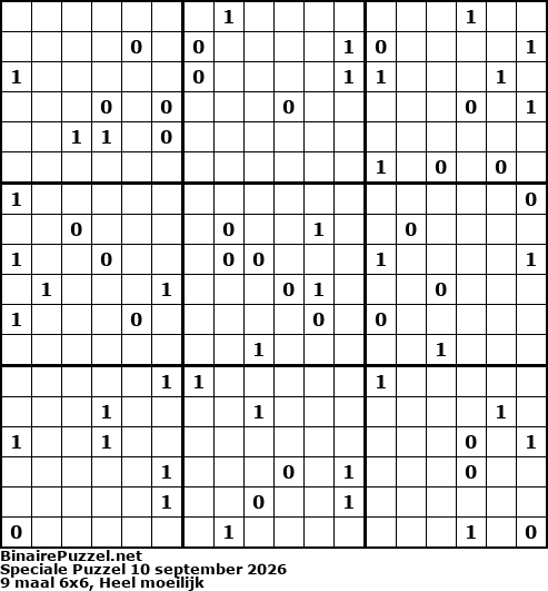 Binaire Puzzel