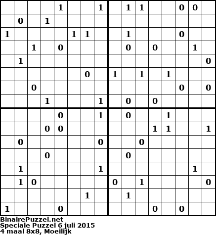 Binaire Puzzel