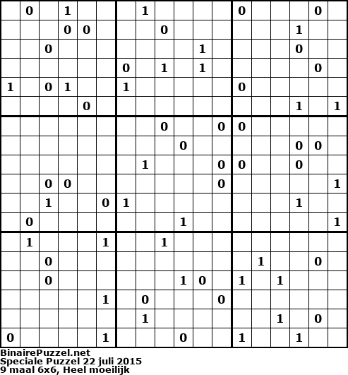 Binaire Puzzel