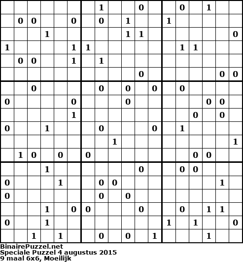 Binaire Puzzel