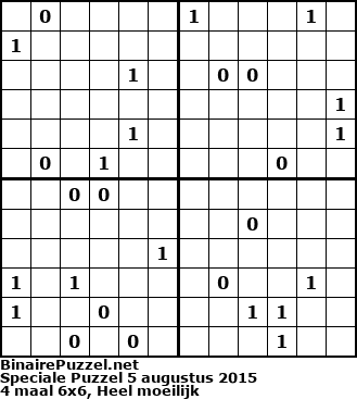 Binaire Puzzel
