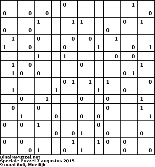 Binaire Puzzel