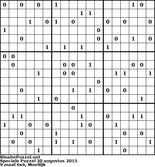Binaire Puzzel