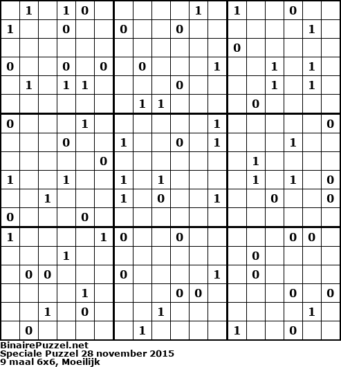 Binaire Puzzel