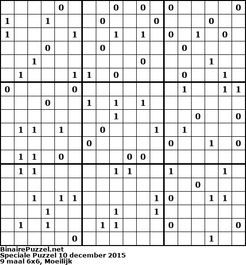 Binaire Puzzel