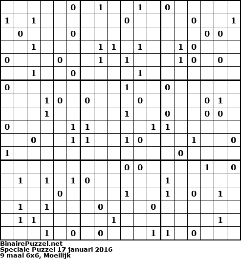 Binaire Puzzel